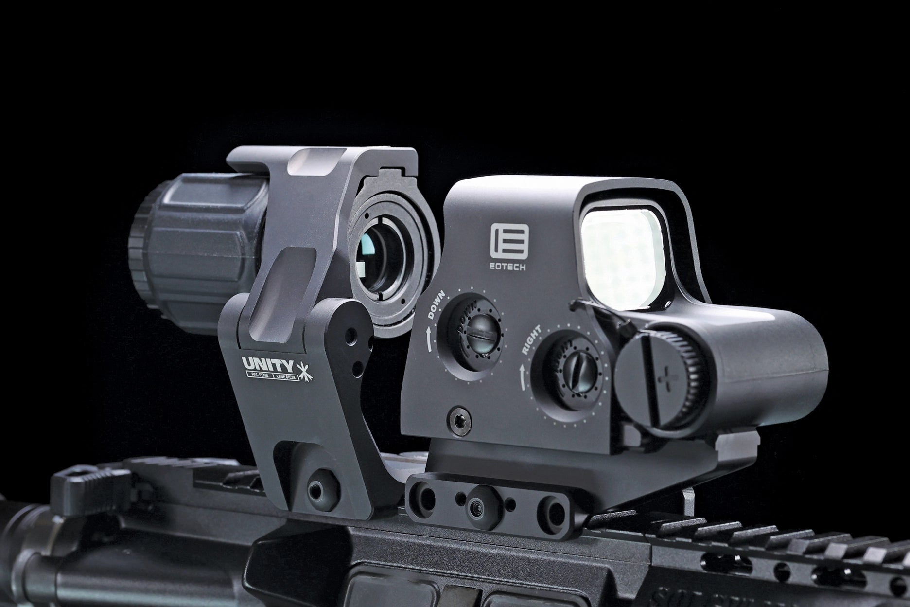 EoTech Magnifier G43 - Unity Tactical FAST FTC OMNI Magnifier Mount - Nocturnal Optics Australia