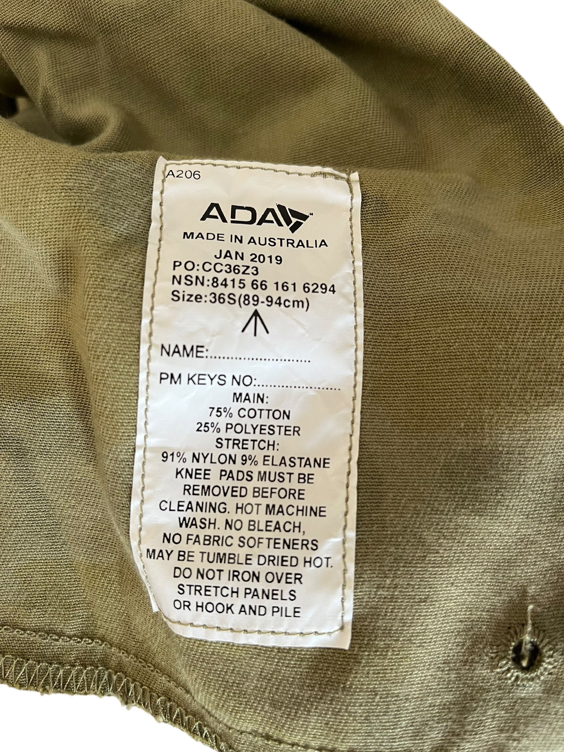 ADA AMCU Combat Pants (Grade 1 Surplus Item) - Nocturnal Optics Australia
