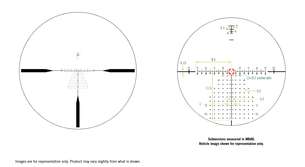 Vortex Razor® HD Gen III, 1-10×24 - EBR-9 (MRAD) Reticle - Nocturnal Optics Australia