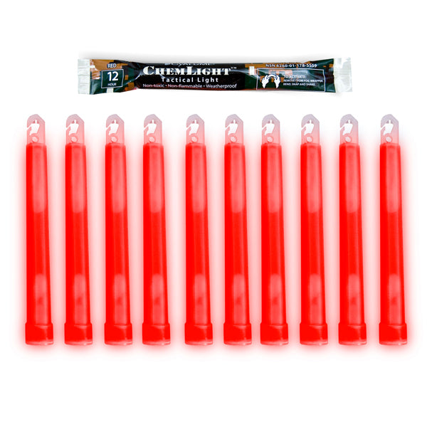 Cyalume Technologies 6" Inch ChemLights (Pack Of 10) - Nocturnal Optics