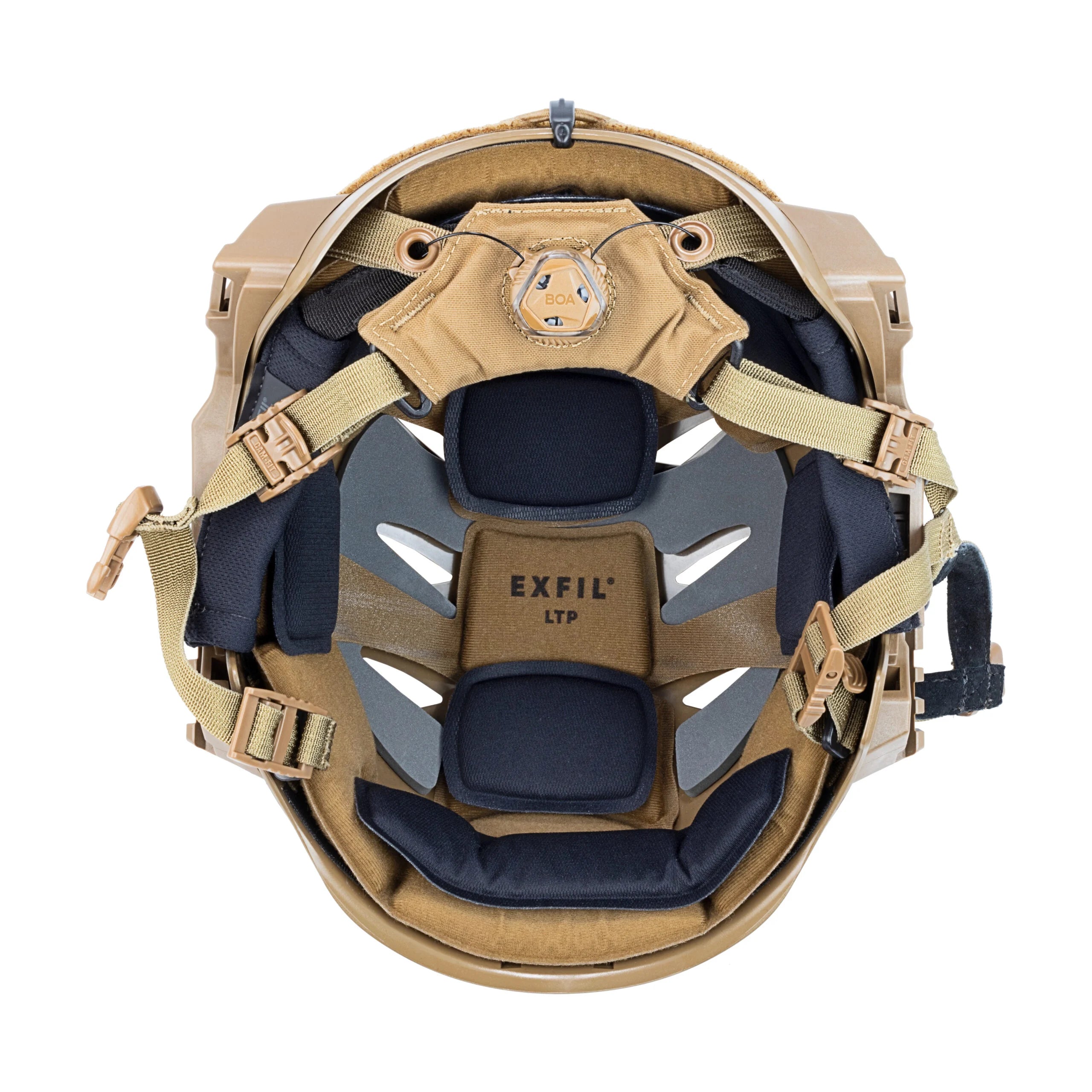 Team Wendy EXFIL® LTP Rail 3.0 Coyote Bump Helmet - Nocturnal Optics