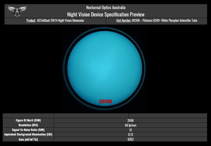 ACTinBlack THE14 Night Vision Monocular - Nocturnal Optics